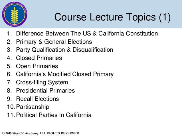 Slide 9 WestCal Political Science 1 - US Government 2015-2016