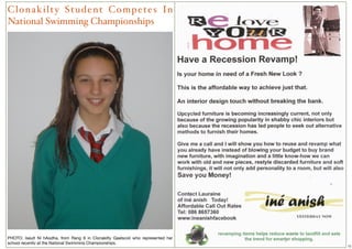 C l o n a k i l t y S t u d e n t C o m p e te s In
National Swimming Championships




PHOTO: Iseult Ní hAodha, from Rang 6 in Clonakilty Gaelscoil who represented her
school recently at the National Swimming Championships.
                                                                                   13
 