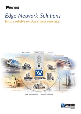 Edge Network Solutions
Ensure reliable mission critical networks
 