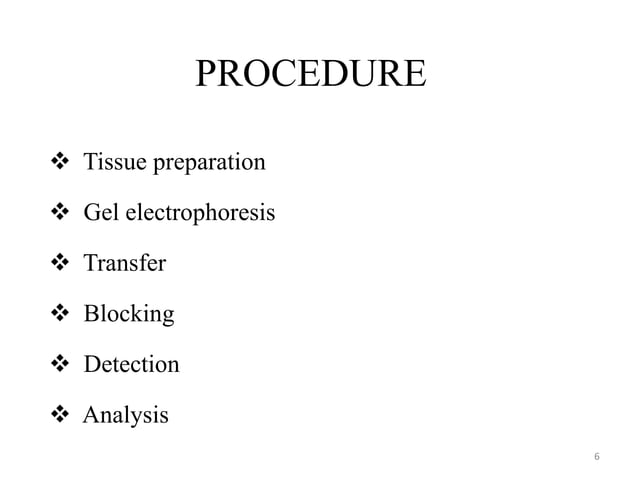 Western Blotting Technique | PPTX | Chemistry | Science