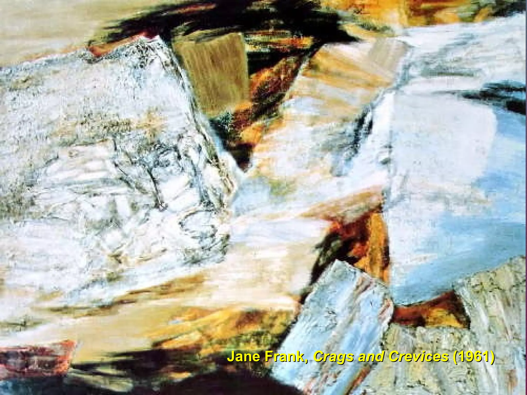 Jane Frank,  Crags and Crevices  (1961) 