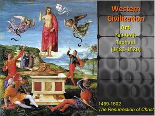 1499-1502 The Resurrection of Christ Western Civilization Art  Painting:  Raphael  (1483-1520) 