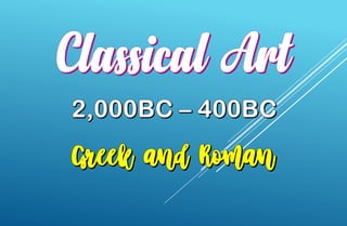 Western classical art tradition