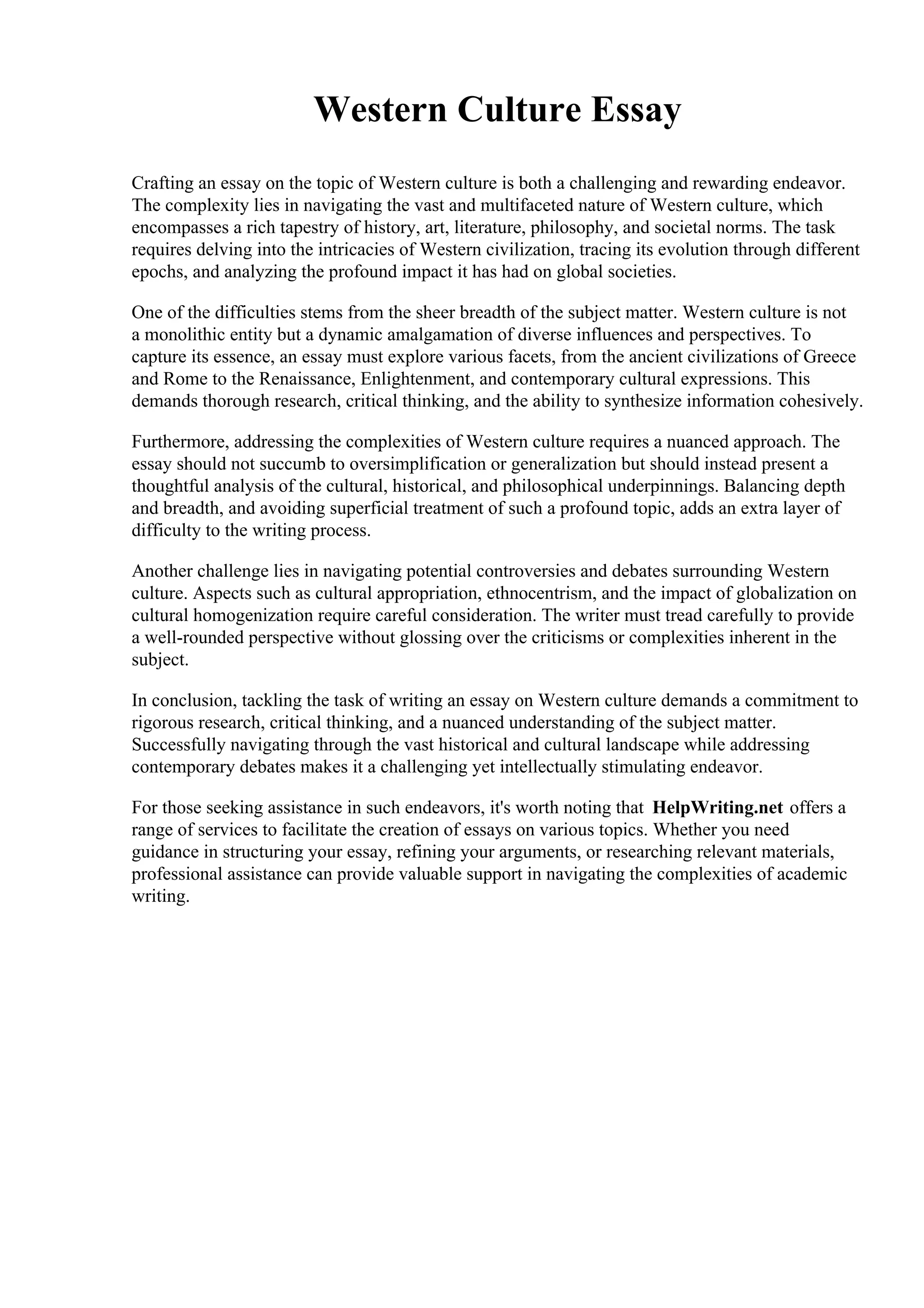 Western Culture Essay.pdf