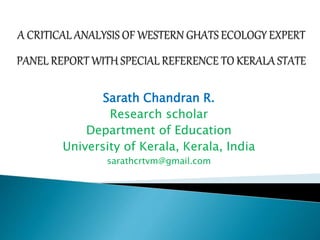 Sarath Chandran R.
Research scholar
Department of Education
University of Kerala, Kerala, India
sarathcrtvm@gmail.com
 