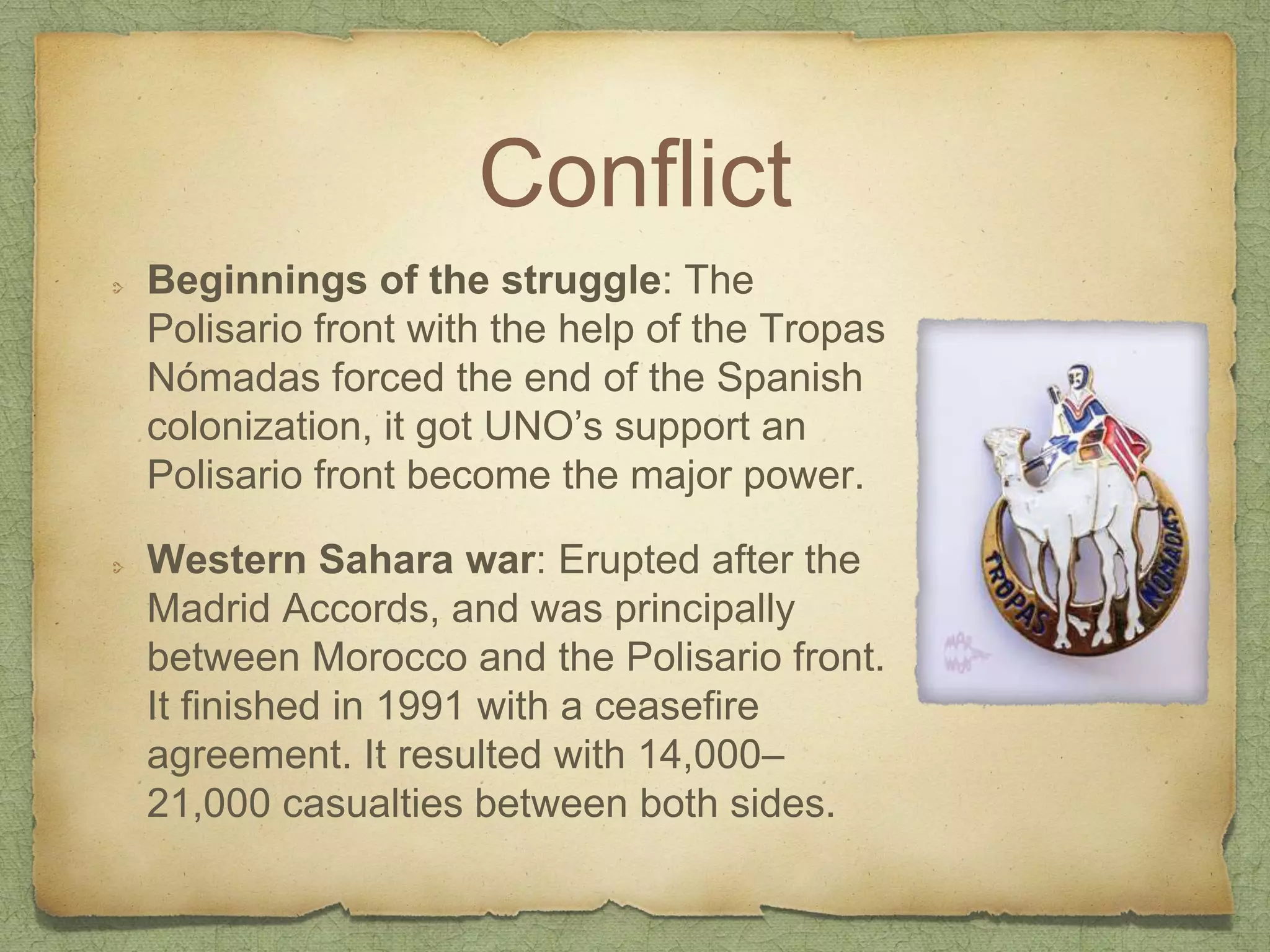 Western sahara conflict | PPTX