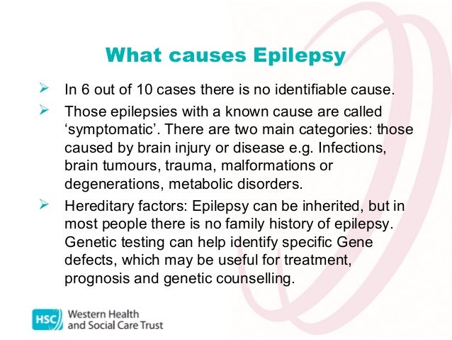 Western Trust Epilepsy Awareness Presentation 2013