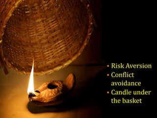 33
Librarians Cultural Diseases
• Risk Aversion
• Conflict
avoidance
• Candle under
the basket
 
