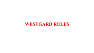 WESTGARD RULES
 