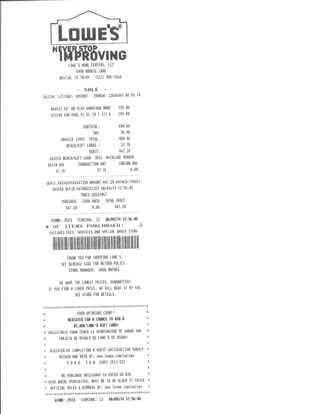 Westhaven receipts - master toilet & master ceiling fan [ 208 WESTHAVEN DRIVE NEW MASETRBEDROOM CEILING FAN AND NEW MASTERBATHROOM TOILET ] AUGUST 9 2014