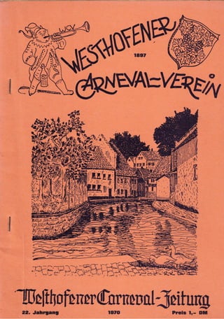 Westhofener Karnevalverein - WCV - Hefte aus den 1970er Jahren