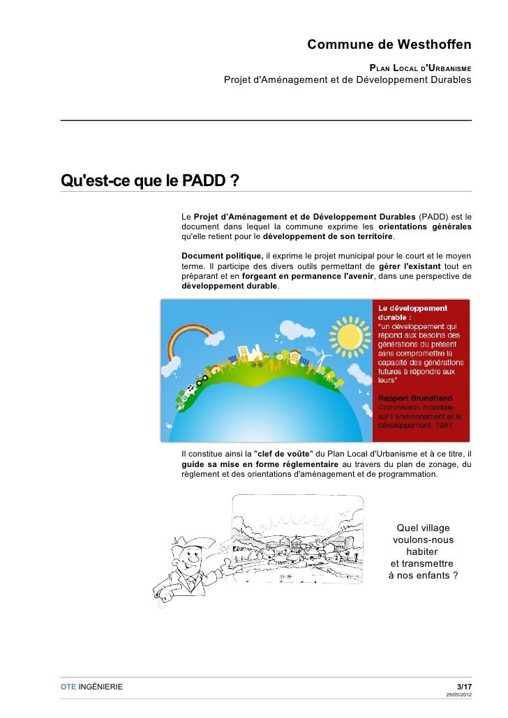 Definition du PADD