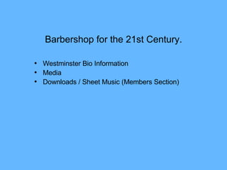 Westminster Powerpoint Presentation | PPT