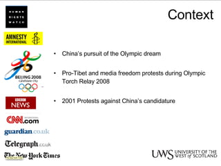 Framing China's Olympic Bid | PPT