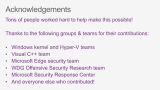 CSW2017 Weston miller csw17_mitigating_native_remote_code_execution
