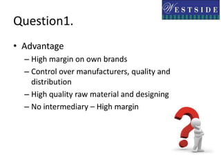 In-house PromotionsPeaked during summer ,Diwali and Christmas – “Festival of Delights “ programPromotions based on themes – matching decorations , liver brands and other attractions