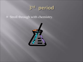 Stroll through with chemistry.  