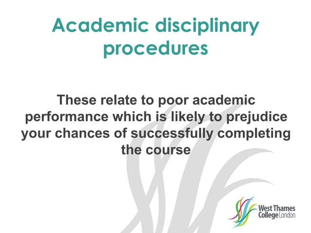 West Thames College student disciplinary procedures | PPT