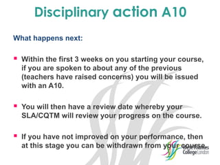 West Thames College student disciplinary procedures | PPT
