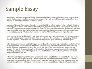 Writing the College Application Personal Essay Workshop (grade 12 students)  – UCLA Center X