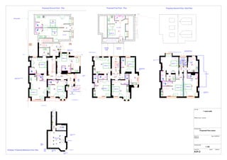 Proposed Ground Floor Plan                                                                                                                                                                                                                                  Proposed First Floor Plan                                                                                                                                                                              Proposed Second Floor / Roof Plan


                                                                                                                                                                                                                                                                                                                                                                                                                                                                CCTV



                                                                                 EX                                                                                                                                                                                                                                                                            EX

                                                                                                                                                                                                                                                                                                                                                                                               EX

       Site boundary

                                                                                                                     HD                                                                                                                                                                                                                                                                                                                                 Roof
                                                                                                                                                                                                                                                                                                                                                                                          HD
                                                                                                            Studio 13

                                                            EX

                                                                                                                                                                                                                                                                                                                                                                                               H: 2.4m
                                                       900 x 900
                                                           EX
                                                                                                                                                                                                                                                                                                                                                                                                     SD
                                                                                                                   Studio 12
                                                                                                                               HD
                                                                                                                                                                                                                                                                                                                                                      Studio 14                                                                                         Roof

                                                                                                                                                                 H: 2.4m
                                                                                                                                                                                                                                                                                                                                                                                                     30 minute fire door




                                                                                                                                                                                                                                                                                                                                         1
                                                                                                                                                                                                                                                                                                                                              2
                                                                                                                                                                                                                                                                                                                                                  3
                                                                                                                                                                                                                                                                                                                                                      4
                                                                                                                                                                                                                                                                                                                                                          5
                                                                                                                                                                                                                                                                                                                                                              6
                                                                                                                                                                                                                                                                                                                                                                     7
                                                                                                                                                                                                                                                                                                                                                                                8
                                                                                                                                                                                                                                                                                                                                                                                    9
                                                                                                                                                                                                                                                                                                                                                                                         10
                                                                                                                                                                                                                                                                                                                                                                                                            SD

                                                                                                                                                                                                                                                                                                                                                                                                     FP




                                          MH                                                                                                                                                MH

                                                                                                                                     60 minute fire door
                                                                                                                                                                                                                                                                                                                                     Existing                                                 Proposed
                                                                                                                                            FP                                                                                                                                                                                       pitched                                                   flat roof
                                                                                                                                                                                      Intercom for new
                                                                                                                               SD                                                     extension only                                                                                                                                   roof                                                                                                                                                                                                                                                                                         All corridor radiator to be
                                                                                                                                                                                                                                                                                                                                                                                                                                                                                                                                                                                                                                    single plate 500 x 500mm
                                                                                     HD
                                                                                                                                    CCTV                                                                                                                                     infilled with brick work                                                                                                                                                                                                                                                Newly installed roof light connected to fire alarm system
                                                                                                       EX




                                  CCTV                                                                                                                                                                                                                    Radiator
                                                                             30 minute fire door




                                                                                                                                                                Studio 4                                                                                                                                                                                                                                         1000 x                     wardrobe                                                                                                                             Void                                                                                        F




                                                                                                                                                                                                                                                                                                                                                                                                                                                                                                                        wardrobe
                                                                                                                                                                                                                                                                                                            wardrobe                                                                                                                                                                                                                                                                                                                                    Void
                                                                                                                                                                                                                                                                                                                                                                                                                  900
                                                                                                                                                                                                                                                                                                                                                                                                                                                                                          single plate radiator 800mm
                                                                                                                                                                                                                                                                                                                                                                                                                     EX                                                                   wide
                                                                                                                                                                                                       HD
                                                                                                                                                                                                                                                                                                                                                                                                                                                                                                                                                                                                                                                             single plate
                                                                                                                                                                                                                                                                                                                                                                                                                                                                                                                                                                                                                                                             radiator
                                                                                                                                                                                                                                                                                                                                                                                                                                                                                                                                                                                                                                                             600x900
                                                                                                                                                                                                                                                                                                                                                                                                                                                                                                                                                                    Studio 11
                                                                   SD   Studio 3                                                                                                                                                                                                                                             HD                                                                                                      Studio 5                                                                                                                                                                                                                     HD
                                                                                                                                                                                                                                                                                                                                                                                                                                                                                                                                                          SD
                                                                                                                                                                                                                                                                                                                                    Studio 8                                                                                       SD
                                                                                                                                                                                                                                                                                                                                                                                                                                                                                                                                                                                                    FP
                                                                                                                                                                                                                                                                                                                                                                                                                                                                                                                                                                                                                                                                                      F


                                                                                                                                                            1200 x 900                                                                                                                                                                                                                                                                                                                                                                                                                                                                                                                W
                                                                                                                                                                          EX                                                                                                                                                                                                                                                                                       Existing door to be                                                                                                                                      30 minute fire door
                                                                                                                                                                                                      EX




                                                                                                                                                                                                                                                                                                EX
                                                                                                                                                                                                                                                                                                                                                                                                                                                                   infilled with timber                                                                                                                     SD                         30 minute fire door
                                                                                                                                                                                                                                                                                                                                                                                                                                                                   stud.
                                                                                                                                                                                                                                                                                                                                                                                                       FP




                                                                                                                                                                                                                                                                                                                                                                                                                                                                                                                                                                                                                                                                            EX
                                               EX                                                                                                                                                                                                                                                                                                                                         SD

                                         900 x 900                                                                                        30 minute fire door                                                                                                                                               W            F               30 minute fire door
                                                                              30 minute fire door
                                                                                                                                                                                                                                                                                                                                                                                                                                                                                                                                                                                                                                                                                                              450 x 650mm
                                                                                                                                                                                                                                                                                                                                                                               30 minute fire door
                                                                                                       FP                                                                                                                                                       Fire alarm                                       800 x 800                                                                                                                                                                                                                                                   F                                                                    1200 x
                                                     EX             900 x 900                                                                                                                                                                                   panel
                                                                                                                                                                                                                                                                                                                                                                                                                                                                                                                                                                                                                                                   900 EX
                                                                                                                   SD                                           SD                                                                                                                                                                                                                                                         900x900
                                                                                                                                                                                                                                                                                               1200x 900                                                                                                                                                                                                                                                  HD
                                                                        EX                                                      60 minute fire door                                                                                                                                                                     EX                                                          SD
                                                                                                                                                                                                                                                                                                                                                                                                     30 minute fire door                                                                                                                                                           30 minute fire door SD
                                                                                                                                                                                                                                                                                                                                                                                                                                                       HD
         All bathroom raidators to be                                                                                                                                                                                                                                                              EX                                                                                                                       EX
         600mm x 1100                                                                                                                                                                                                                         single
                                                                                                                                                                                                                                                                                                                                                                                                                                                                                                                                       EX
                                                                                                                                                                                               SD
                                                                                                                                                                                                                                              plate 600
                                                                                                                                                                                                                                                                                                                                                                                                                                                                                                                        900 x 900                       EX        W                                                                                           600 x 1100
                                                                                                                                                                                                                                              wide                                                                                                                                  30 minute fire door
                                                                                                                                                                                                                                                                                                                                                                                                                                        F                                                                                                                                                                                                                     radiator




                                                                                                                                                                                                                                                                                                                                                                    wardrobe
                                                                                 30 minute fire door                                                30 minute fire door                                                                       radiator                                                                 wardrobe          30 minute fire door
                                                                                                                                                                           wardrobe




                                                                                                        1200 x




                                                                                                                                                                                                                                                                                                                                                                                                                                                                                                                                                                                                                                                                                          wardrobe
                                                                                                           EX
                                                                                                         900 EX                                                                                                                                                                                                                                                                                                                                                                                                                        1200 x
                                                                                                                                                                                                                                                                                                                                                                                                                                                                                                                                        900 EX
                                                                                                                                                                                                    60 minute fire door




                                                                                                                                                                                                                                                                                                                                                                                                                                             EX             W
                                                                                                                                                                                       FP




                                                                                                                                                                                                                                                                                                                                                                                                                              EX
                                                                                                                                                                                                                                                                                                                                                                                                                                                                                                                                                                                                                                                                  SD
                                                                                                                                                                                                                                                                                                                                                                                                                                                                                                                                                                                                                                            Studio 9
                                                                                                                                                                                                                                                 .
                                                                                                                                                                                                                                                                                                        F                                                                                                                                                                                                                                                                               Studio 10
                                                                   HD                                                                                                                                                                           CCTV                                                                               Studio 7                                                                                                                                                                                                 F    F
                                                                                                                                                                                                                                                                                                                              HD
                                                                                                                           HD
                                                                                                                                              Studio 1                                                                      Intercom for existing                                                                                                                                   Studio 6                                                                                                                                                                           HD

                                                                                                                                                                                                                            building only
                                                                                                                                                                                                                                                                                              EX                                                                                                            HD
                                                                                                                                                                                               infilled with fire rated stud partition                                                                                                                                                                                                                                                                                       EX
                                                                                                       EX                                                                                                                                                                                                                                                                                                                     W                                                                                                                                                                                                                                                                          K17 thermal board
                                                Studio 2                                                                                                                                                                                                                                                                                                                                                                                                                                                                                                                                                                                                                                                 should be affixed to all
                                                                                                                                                                                                                                                                                                                                                                                                                                                                                                                                                                                                                                                                                                         cold walls.




                                                                                                                                                                                                                                                                                                                                                                                                                                                                                                                                                                                                                 wardrobe
                                                                                                                                                                                             New entrance                                                                                       W                                                                                                                             F
                                                                                                                                                                                                                                                                                                                                                                                                                                                                                                                                   W




                                                                                                                                                                                                                          removed stud wall




                                                                          Double glazed window




                                                                                                                                                                                                                                                                                                                                                                                                                                                                                                                                                                                                                                                                                 Job Title
                                                                                                                  60 minute fire door

                                                                                                                                                                                                                                                                                                                                                                                                                                                                                                                                                                                                                                                                                                         1 west walk
                                                                                                                    9
                                                                                                                    8
                                                                                                                    7
                                                                                                                    6
                                                                                                                    5
                                                                                                                    4
                                                                                                                    3                                                                                                                                                                                                                                                                                                                                                                                                                                                                                                                                                            #State/Country: Leicester
                                                                                                                    2
                                                                                                                    1



                                                                                                                  FP




                                                                                                                                                           SD    EX
                                                                                                                          SD


                                                                                                                                           Proposed CCTV room
                                                                                                                                                                                                                                                                                                                                                                                                                                                                                                                                                                                                                                                                                 Drawing Name
                                                                                                                                                                                                                                                                                                                                                                                                                                                                                                                                                                                                                                                                                                     Proposed floor plans

                                                                                                                                                                                              Existing wooden
                                                                                                                                                                                              column
                                                                                                                                                                                                                                                                                                                                                                                                                                                                                                                                                                                                                                                                                 Drawn by                                              Date 04/08/2010
                                                                                                                               Basement                                                                                                                                                                                                                                                                                                                                                                                                                                                                                                                                          D.Dennis
                                                                                                                                     SD
                                                                                                                                                                                      Existing boiler



                                                                        Electric
                                                                        cupboard /
                                                                        metre                                                                                                                                                                                                                                                                                                                                                                                                                                                                                                                                                                                                    Drawing Scale
                                                                                                                                                                                                                                                                                                                                                                                                                                                                                                                                                                                                                                                                                                                 1:100
                                                                                     Existing
                                                                                                                                                                                                                                                                                                                                                                                                                                                                                                                                                                                                                                                                                 Layout ID                                          Status    Revision
Existing / Proposed Basement Floor Plan                                              main
                                                                                     electric
                                                                                                                  Existing gas
                                                                                                                  supply / metre
                                                                                                                                                                                            existing vent
                                                                                     supply                       point

                                                                                                                                                                      Existing water
                                                                                                                                                                                                                                                                                                                                                                                                                                                                                                                                                                                                                                                                                 A.01.2
                                                                                                                                                                      supply
 