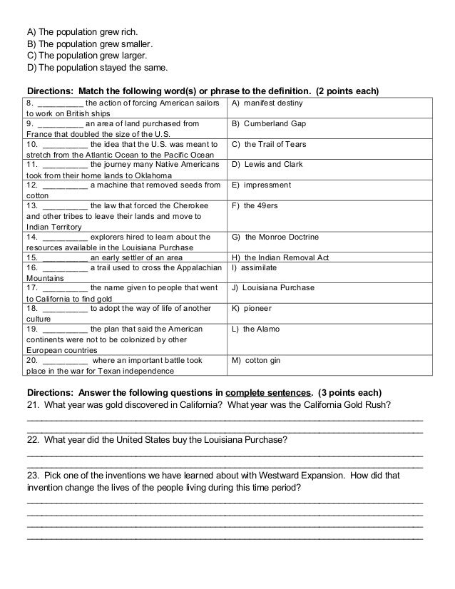 Western expansion essay