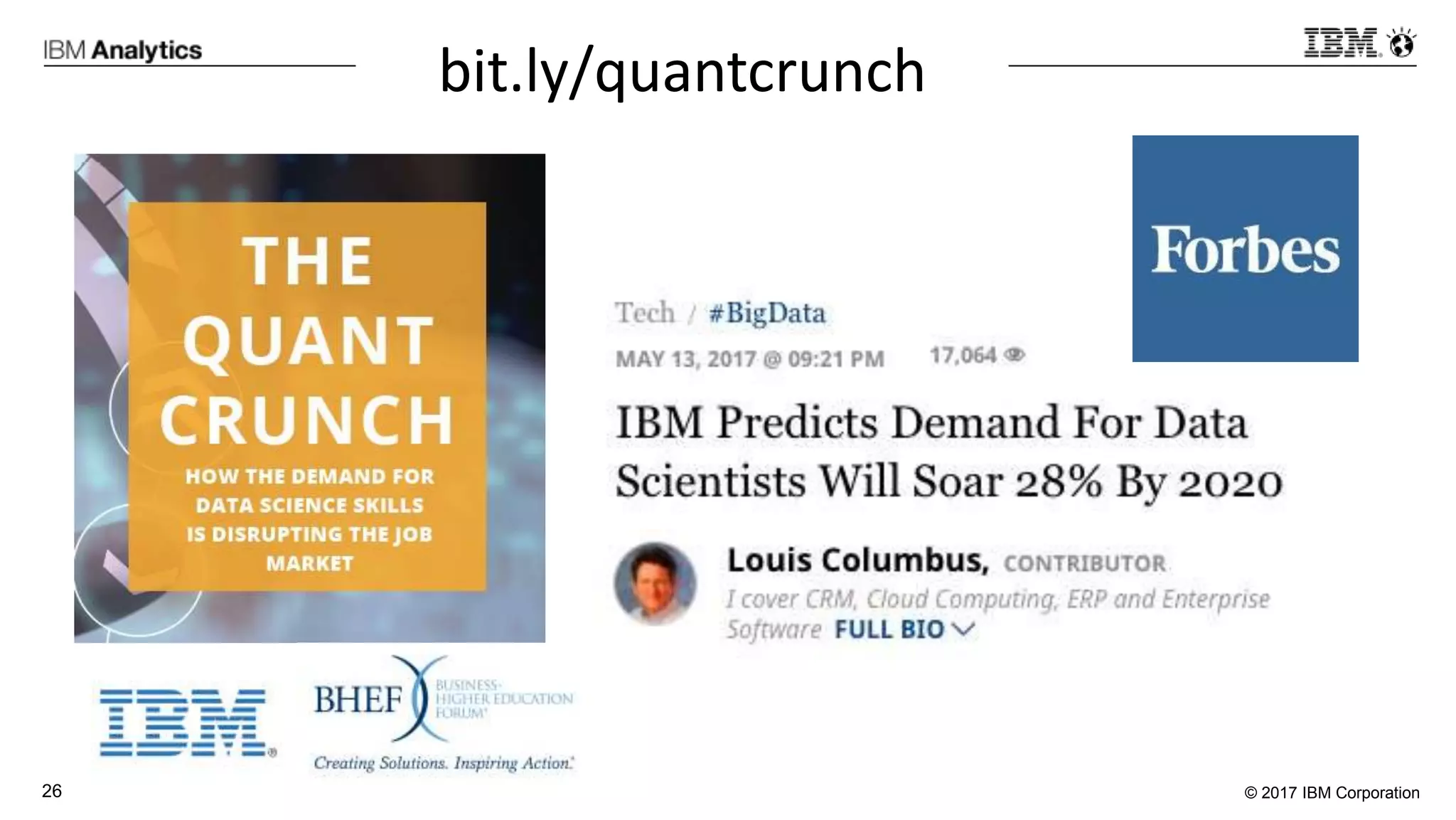 © 2017 IBM Corporation26
bit.ly/quantcrunch
 