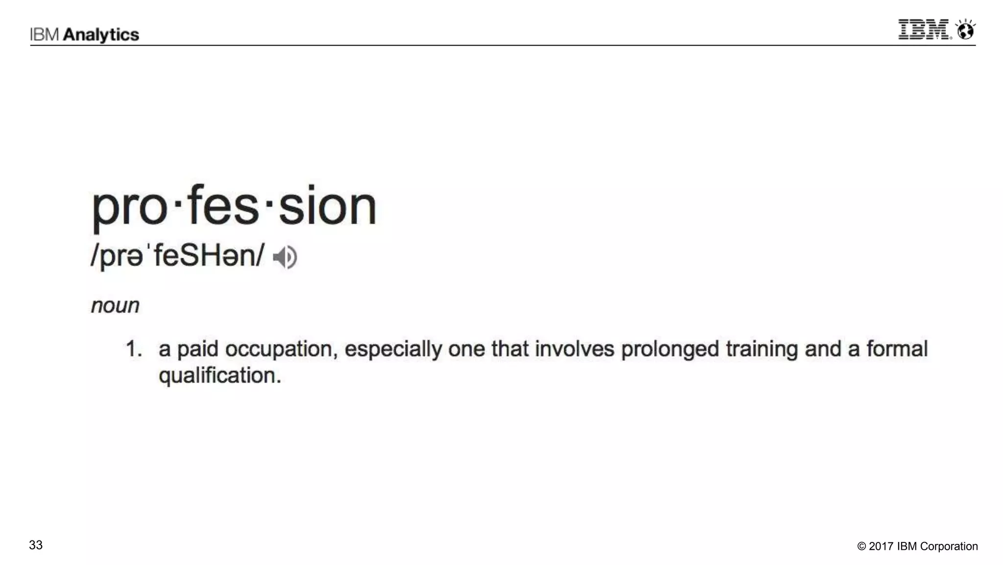 © 2017 IBM Corporation33
 