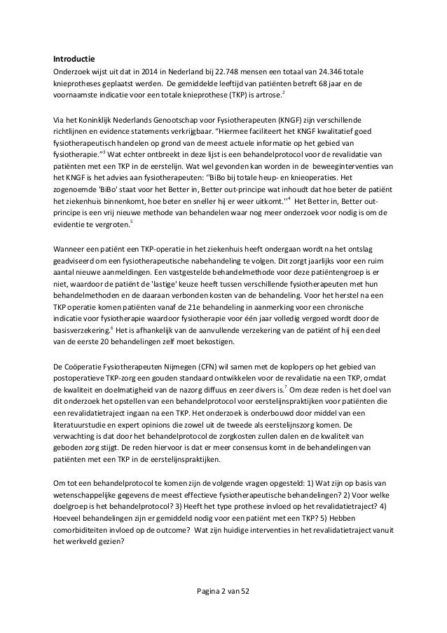 Wetenschappelijk artikel TKP