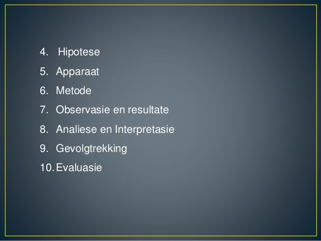 Wetenskaplike verslag