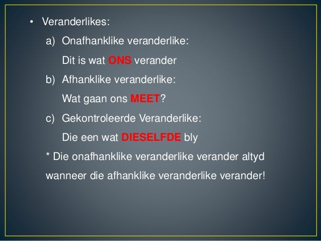 Wetenskaplike verslag