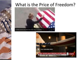 What is the Price of Freedom?
 