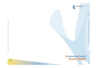 The Bioinspired Collaborative Intelligence Research for the Cloud

Before printing this slides, make sure it is necessary. Protecting the environment is in your hands   

29/01/14

@webiocloud] project
afiliación a RedIRIS
62

 