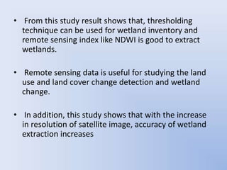 Wetland mapping | PPTX