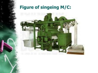 Figure of singeing M/C:
 