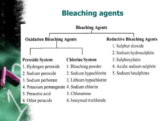 Bleaching agents
 