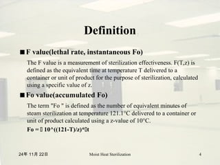 VALIDATION OF MOIST HEAT STEILIZATION,ppt | PPT