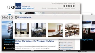 USP / Benefits auf der Landing Page
 