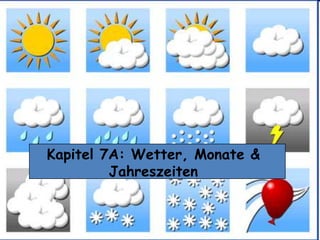 Kapitel 7A: Wetter, Monate &
Jahreszeiten
 