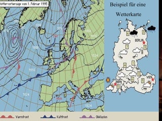 Beispiel für eine  Wetterkarte 