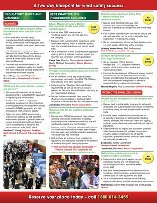 Wind Energy Update's Health and Safety Summit USA | PDF - Diy Wind Turbine Safety Precautions Pdf