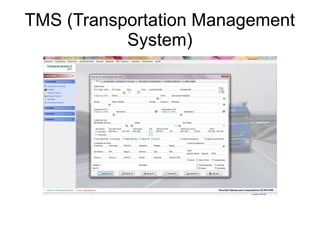 TMS (Transportation Management
System)
 