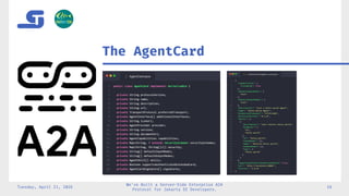 Building a Server-Side Enterprise Agent2Agent (A2A) Protocol for ...