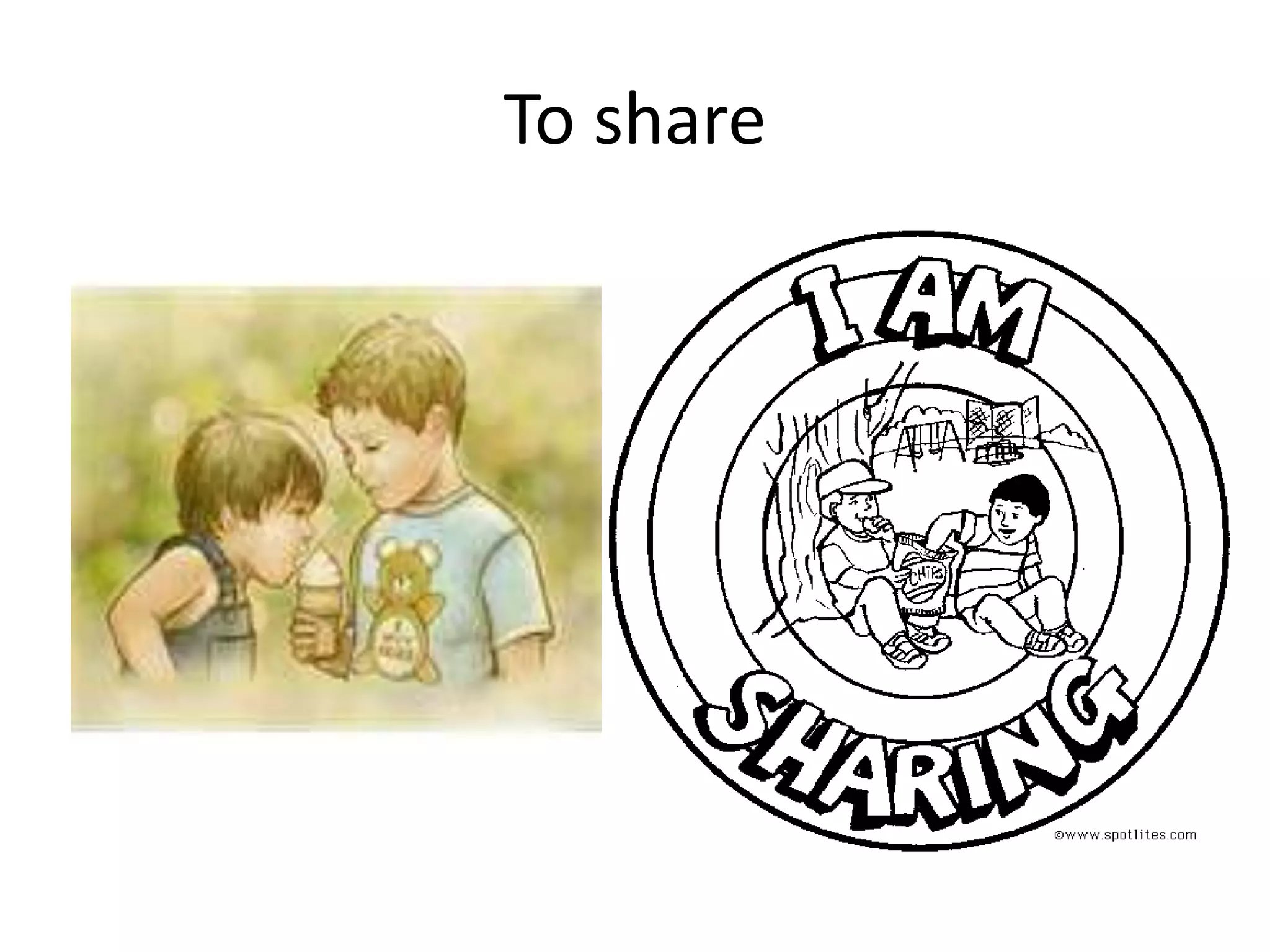 To share