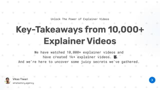 We've watched 10,000+ explainer videos, and now use our best insights to skyrocket your video campaigns.pdf