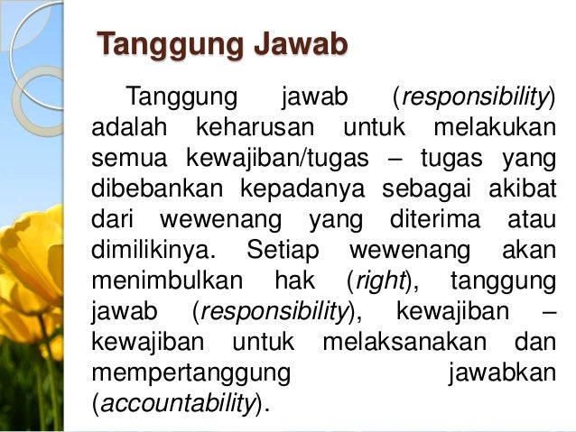 Wewenang Tanggung Jawab Dan Pendelegasian Wewenang