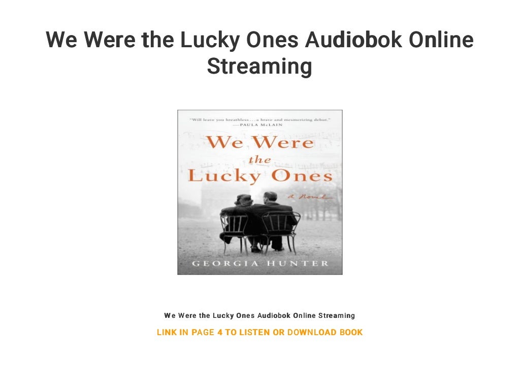 author of we were the lucky ones