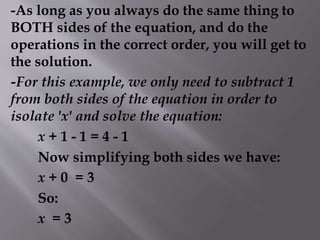 basic algebra | PPTX