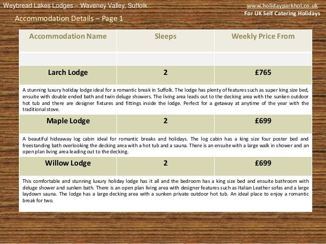 Log Cabin Holidays In Suffolk At Weybread Lakes Lodges