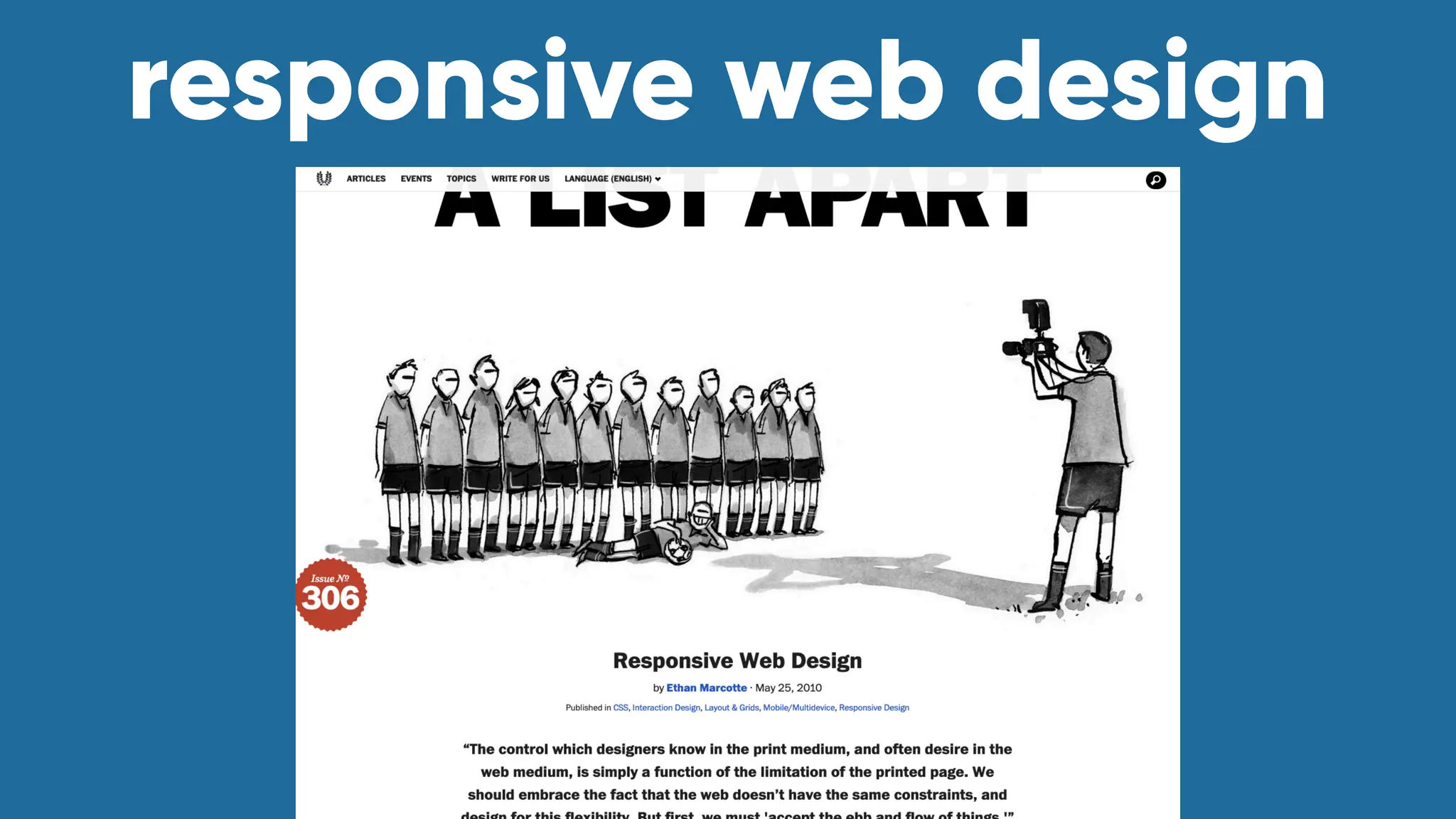responsive web design
 